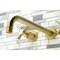 Kingston Brass KS8057ZX Wall Mount Tub Faucet, Brushed Brass KS8057ZX - alternate 4